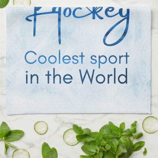 Hockey schaats kledij: blauw theedoek (Gevouwen)