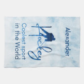 Hockey schaats kledij: blauw theedoek (Horizontaal)