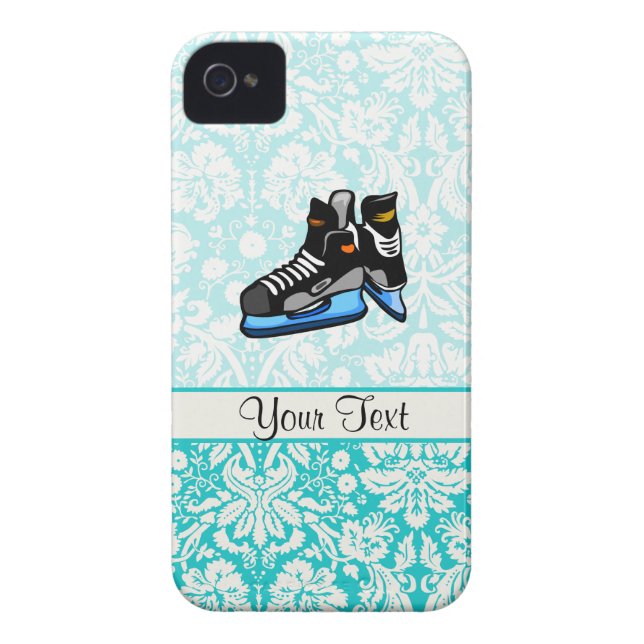 Hockey Schaatsen; Damask Case-Mate iPhone Case (Achterkant)