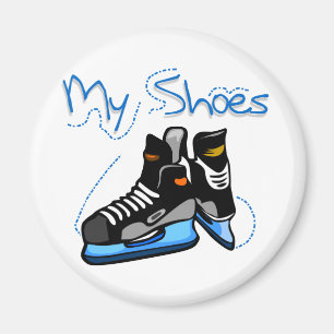 Hockey-Schaatsen Mijn schoenen Tshirts en cadeautj Magneet
