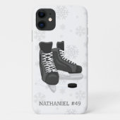 Hockey Schaatsen Monogram Case-Mate iPhone Case (Achterkant)