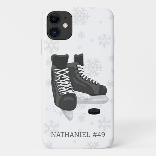 Hockey Schaatsen Monogram Case-Mate iPhone Case (Achterkant)
