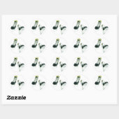 Hockey-Schaatsen Ronde Sticker (Vel)