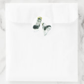 Hockey-Schaatsen Ronde Sticker (Tas)