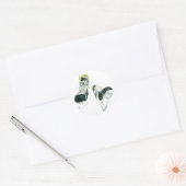 Hockey-Schaatsen Ronde Sticker (Envelop)