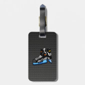 Hockey-Schaatsen van faux-koolstofvezel Bagagelabel (Achterkant verticaal)