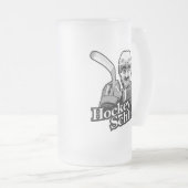 Hockey Schtick Matglas Bierpul (Voorkant rechts)