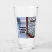 Hockey Season Ice Cold Funny Humor Puck Glas (Voorkant)