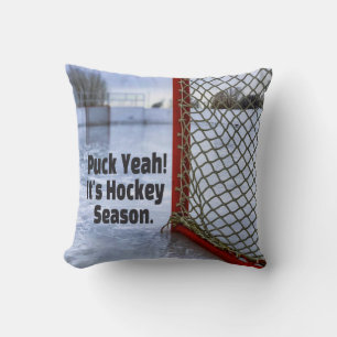 Hockey Season Ice Cold Funny Humor Puck Kussen