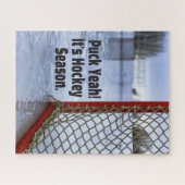 Hockey Season Ice Cold Funny Humor Puck Legpuzzel (Horizontaal)