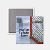 Hockey Season Ice Cold Funny Humor Puck Magneet (Voorkant / Achterkant)