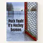 Hockey Season Ice Cold Funny Humor Puck Notitieboek (Achterkant)