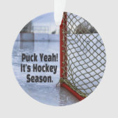 Hockey Season Ice Cold Funny Humor Puck Ornament (voorkant)