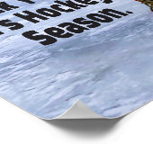 Hockey Season Ice Cold Funny Humor Puck Poster (Hoek)
