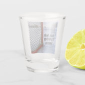 Hockey Season Ice Cold Funny Humor Puck Shot Glas (Achterkant)