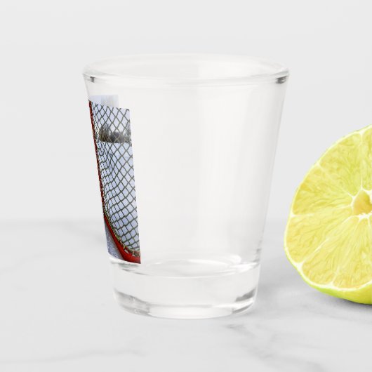Hockey Season Ice Cold Funny Humor Puck Shot Glas (Rechts)