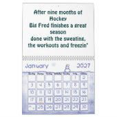 Hockey Season Poem Agenda Kalender (Jan 2027)