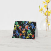 Hockey seizoen IJshockey Pattern Note Kaart (Gele Bloem)