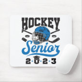 Hockey Senior 2023 Afstuderen Blue White Muismat (Met muis)