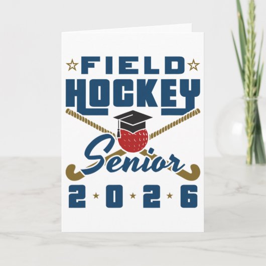 Hockey Senior 2026 Afstuderende Cl Senior Avond Kaart (Voorkant)