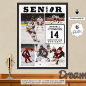 Hockey Senior Night 5 Foto Collage Poster
