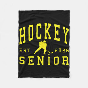 Hockey Senior Night Hockey Senior 2026 Afstuderen Fleece Deken
