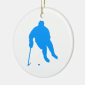 Hockey Silhouet Keramisch Ornament (Links)