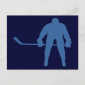 Hockey Silhouette Briefkaarten (Voorkant)