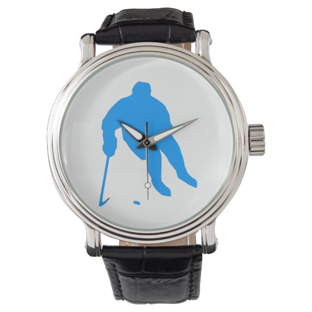 Hockey Silhouette Horloge (Voorkant)