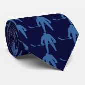 Hockey Silhouette Necktie Stropdas (Opgerold)