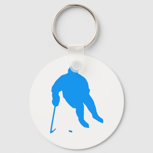 Hockey Silhouette Sleutelhanger (Voorkant)
