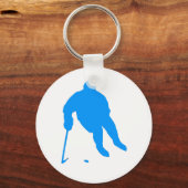 Hockey Silhouette Sleutelhanger (Voorkant)