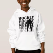Hockey Silhouette T-shirts en cadeautjes (Voorkant)