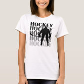 Hockey Silhouette T-shirts en cadeautjes (Voorkant)