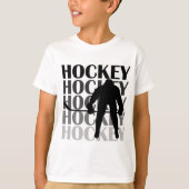 Hockey Silhouette T-shirts en cadeautjes (Voorkant)