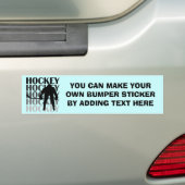 Hockey Silhouette T-shirts en cadeautjes Bumpersticker (Op auto)