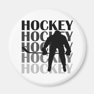 Hockey Silhouette T-shirts en cadeautjes Magneet