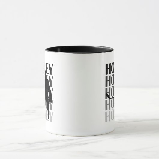 Hockey Silhouette T-shirts en cadeautjes Mok (Midden)