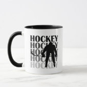 Hockey Silhouette T-shirts en cadeautjes Mok (Links)