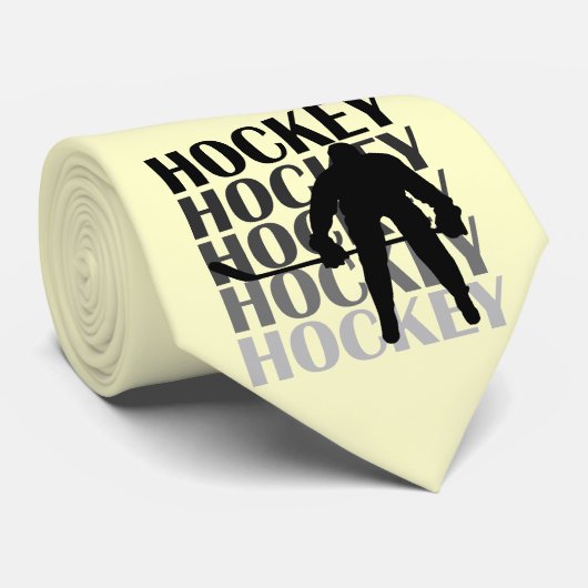 Hockey Silhouette T-shirts en cadeautjes Stropdas (Opgerold)