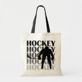 Hockey Silhouette T-shirts en cadeautjes Tote Bag (Voorkant)