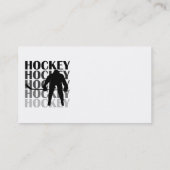 Hockey Silhouette T-shirts en cadeautjes Visitekaartje (Achterkant)