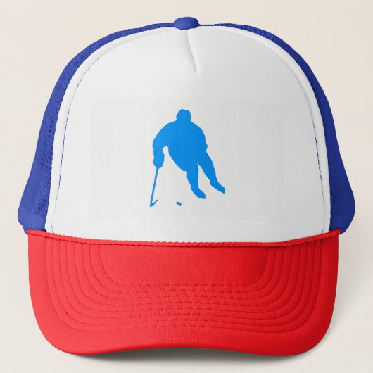 Hockey Silhouette Trucker Pet (Voorkant)