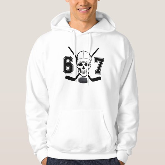 Hockey, Six, Seven, funny meme  Hoodie (Voorkant)