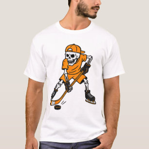 Hockey Skelet Halloween Kostuum Jongens Tieners Me T-shirt