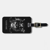Hockey Skull Bagagelabel (Voorkant horizontaal)