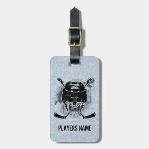 Hockey Skull Bagagelabel