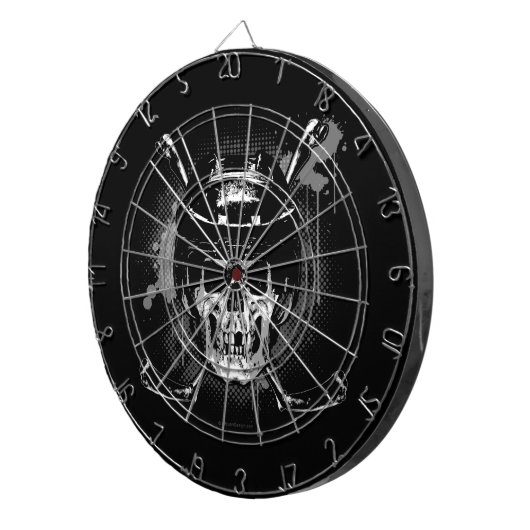 Hockey Skull Dartbord (Voorkant Rechts)