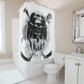 Hockey Skull Douchegordijn (In situ)