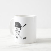 Hockey Skull en Sticks Coffee Mok (Voorkant links)